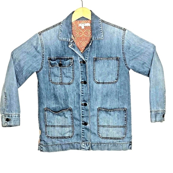 RVCA Jackets & Blazers - RVCA Women's Size XS Rebel Cause Denim Cotton Coat